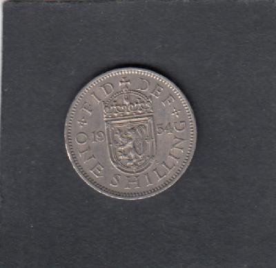 Beschrijving: 1 Shilling ELIZABETH II